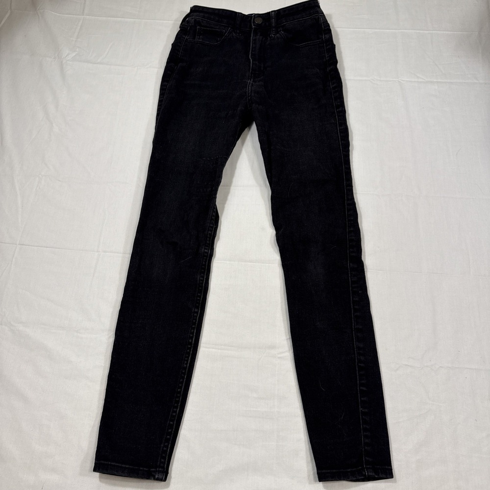 JEANS LEGGINGS Hollister WOMEN 24 Ultra High-Rise Stretch Black Denim